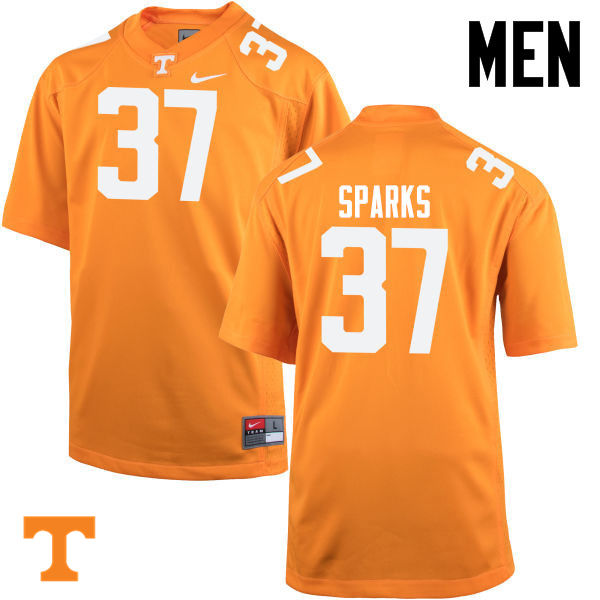 Men #37 Jayson Sparks Tennessee Volunteers College Football Jerseys-Orange